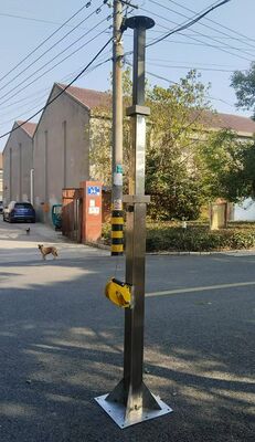 manual telescopic mast hand crank up light tower mast 9m 30ft